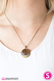 Paparazzi "Lunar Eclipse - Brass" necklace Paparazzi Jewelry