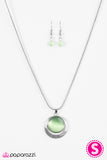 Paparazzi "Lunar Eclipse - Green" necklace Paparazzi Jewelry