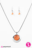 Paparazzi "Lunar Eclipse - Orange" necklace Paparazzi Jewelry
