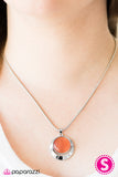 Paparazzi "Lunar Eclipse - Orange" necklace Paparazzi Jewelry