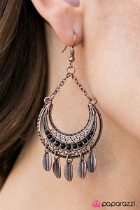 Paparazzi "Lunar Lullaby - Copper" earring Paparazzi Jewelry