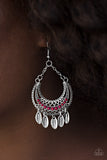 Paparazzi "Lunar Lullaby - Red" earring Paparazzi Jewelry