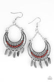 Paparazzi "Lunar Lullaby - Red" earring Paparazzi Jewelry