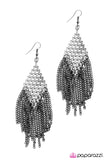 Paparazzi "Lunatic Fringe - Black" earring Paparazzi Jewelry