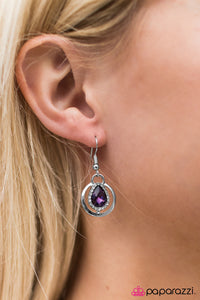 Paparazzi "Luxe and Lush" Purple Earrings Paparazzi Jewelry