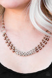 Paparazzi "Luxury Shimmer - Brown" necklace Paparazzi Jewelry