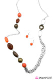 Paparazzi "Made For Each Other - Orange" necklace Paparazzi Jewelry