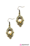 Paparazzi "Made of Money" Brass Earrings Paparazzi Jewelry