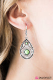 Paparazzi "Magic Mountain - Green" earring Paparazzi Jewelry