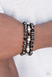 Paparazzi "Magnificently Metro - Black" bracelet Paparazzi Jewelry