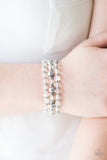 Paparazzi "Magnificently Metro - White" bracelet Paparazzi Jewelry