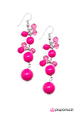 Paparazzi "Maid of Honor" Pink Earrings Paparazzi Jewelry