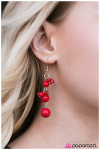 Paparazzi "Maid of Honor" Red Earrings Paparazzi Jewelry