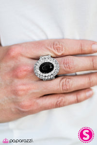 Paparazzi "Majestic Majesty - Black" ring Paparazzi Jewelry
