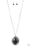 Paparazzi "Majestic Mountains - Black" necklace Paparazzi Jewelry