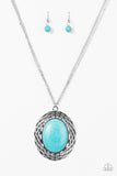 Paparazzi "Majestic Mountains - Blue" necklace Paparazzi Jewelry