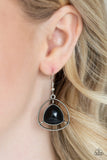 Paparazzi "Make A Point" Black Necklace & Earring Set Paparazzi Jewelry