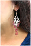 Paparazzi "Make A Splash" Pink Earrings Paparazzi Jewelry