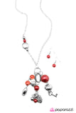 Paparazzi "Make A Wish!" Red Necklace & Earring Set Paparazzi Jewelry