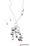Paparazzi "Make A Wish!" Silver Necklace & Earring Set Paparazzi Jewelry