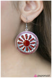 Paparazzi "Make It Shine - Red" earring Paparazzi Jewelry