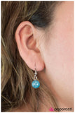 Paparazzi "Make the Most Of It" Blue Necklace & Earring Set Paparazzi Jewelry
