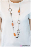 Paparazzi "Make the Most Of It" Orange Necklace & Earring Set Paparazzi Jewelry