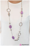 Paparazzi "Make The Most Of It" Purple Necklace & Earring Set Paparazzi Jewelry