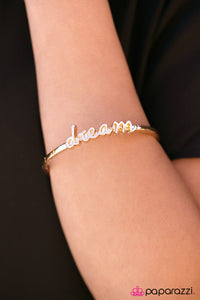 Paparazzi "Make Your Dreams Happen" Gold Bracelet Paparazzi Jewelry