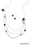 Paparazzi "Make Your Mark" Black Necklace & Earring Set Paparazzi Jewelry