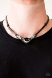 Paparazzi "Make Yourself At ROME" Black Urban Necklace Unisex Paparazzi Jewelry