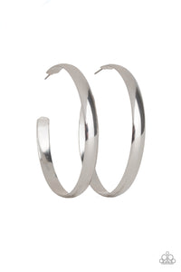 Paparazzi "Making Laps" Silver Hoop Earrings Paparazzi Jewelry