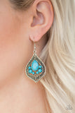 Paparazzi "Malibu Mama" Blue Earrings Paparazzi Jewelry