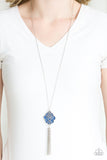 Paparazzi VINTAGE VAULT "Malibu Mandala" Blue Necklace & Earring Set Paparazzi Jewelry