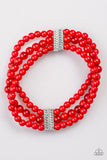 Paparazzi "Malibu Muse" Red Bracelet Paparazzi Jewelry