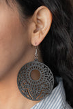 Paparazzi "Mandala Mambo" Black Earrings Paparazzi Jewelry