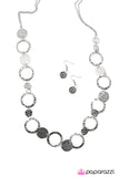 Paparazzi "Many Moons Ago" Silver Necklace & Earring Set Paparazzi Jewelry