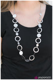Paparazzi "Many Moons Ago" Silver Necklace & Earring Set Paparazzi Jewelry