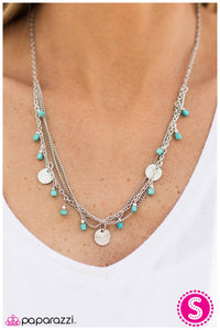 Paparazzi "Marina Bay" Blue Necklace & Earring Set Paparazzi Jewelry