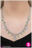 Paparazzi "Marina Bay" Green Necklace & Earring Set Paparazzi Jewelry