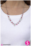 Paparazzi "Marina Bay" Red Necklace & Earring Set Paparazzi Jewelry