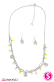 Paparazzi "Marina Bay" Yellow Necklace & Earring Set Paparazzi Jewelry