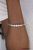 Paparazzi "Marina Del Rey - White" bracelet Paparazzi Jewelry