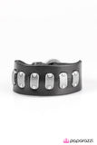 Paparazzi "Marked Man - Black" bracelet Paparazzi Jewelry