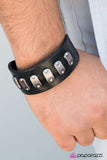 Paparazzi "Marked Man - Black" bracelet Paparazzi Jewelry