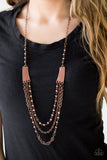 Paparazzi "Marvelously Metro" Copper Necklace & Earring Set Paparazzi Jewelry