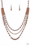 Paparazzi "Marvelously Metro" Copper Necklace & Earring Set Paparazzi Jewelry