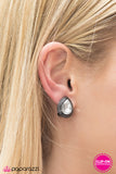 Paparazzi "Master Of REFINED Arts" Black Clip-On Earrings Paparazzi Jewelry