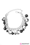 Paparazzi "Match Made In Heaven" Black Bracelet Paparazzi Jewelry