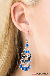 Paparazzi "Maui Magnificence" Blue Earrings Paparazzi Jewelry